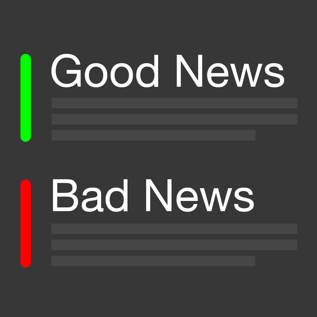 Good News Bad News - sentiment analysis of breaking news stories